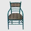 Gucci Chiavari Gg Bees Chair With Arm Rest In Black