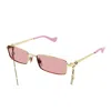 Gucci Sunglasses Gg1600s In Gold