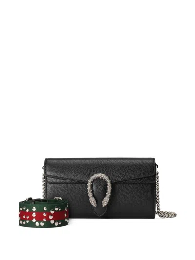 Gucci Chic Ss23 Raffia And Canvas Handbag For Women In Black