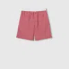 Gucci Light Wool Boxer-style Shorts In Pink
