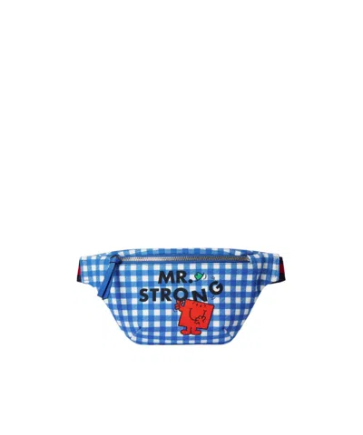 Gucci Children's Belt Bag With Print In Blue