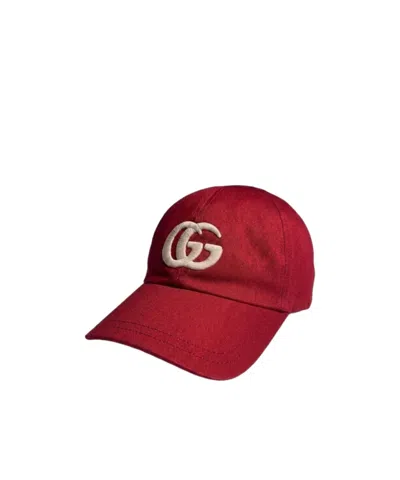 Gucci Children's Cotton Baseball Hat In Red