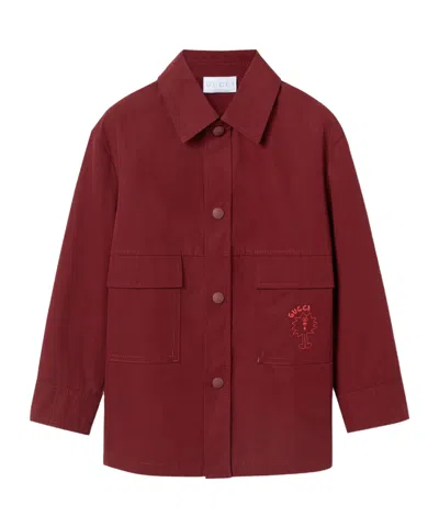 Gucci Kids' Children's Cotton Jacket In Red