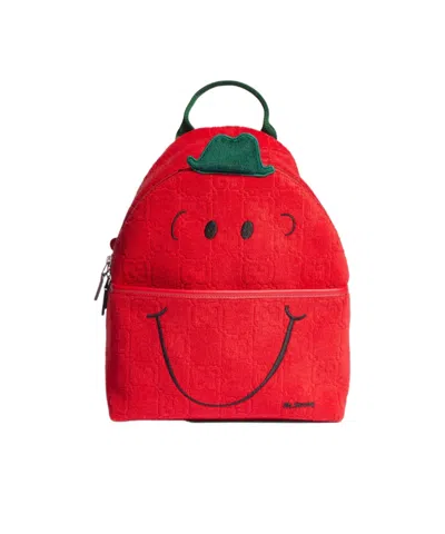 Gucci Children's Gg Backpack With Embroidery In Red