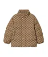 Gucci Gg Canvas Padded Jacket In Brown