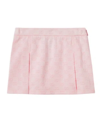 Gucci Kids' Children's Gg Cotton Mini Skirt In Pink