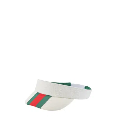 Gucci Children's Gg Cotton Visor With Web
