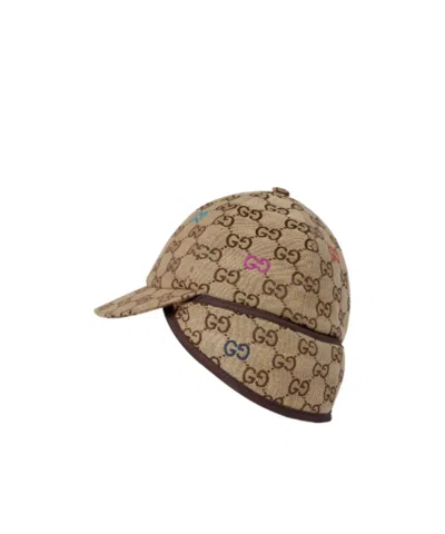 Gucci Children's Gg Hat In Brown