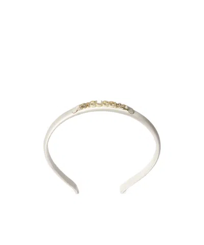 Gucci Children's Headband With  Chain In White