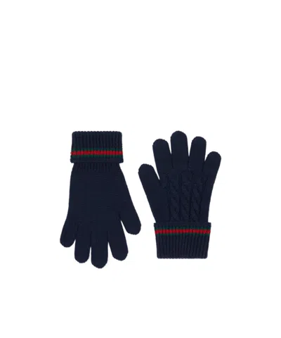 GUCCI CHILDREN'S WOOL GLOVES WITH WEB