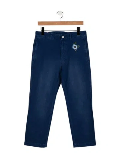 Pre-owned Gucci Chinos In Blue