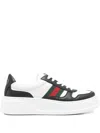 Gucci Chunky B Leather Sneakers In Animal Print