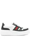 Gucci Chunky B Leather Sneakers In Multi