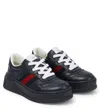Gucci Chunky B Leather Sneakers In Blue/blue/brb/blue