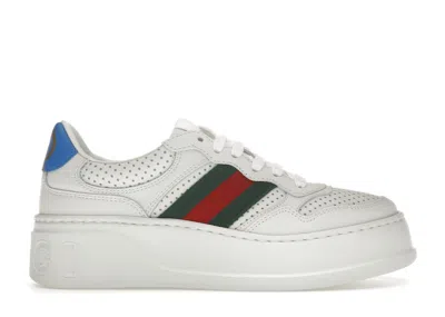 Pre-owned Gucci Chunky Gg Web Sneaker Blue (women's) Sneakers In White/green
