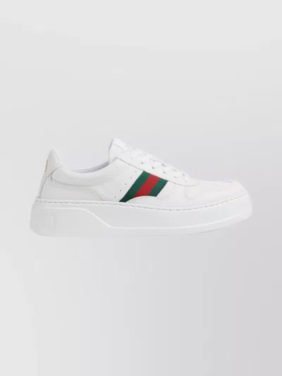 GUCCI CHUNKY ROUND TOE SNEAKERS WITH RUBBER SOLE