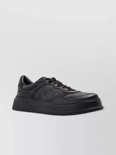 Gucci Chunky Sneakers Lace-up Perforated Panels