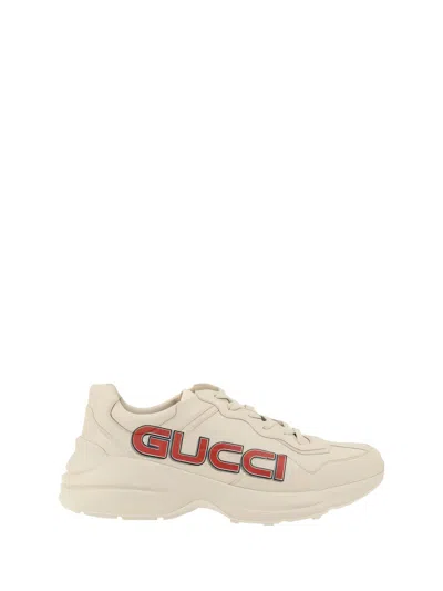 Gucci Chunky Sole Trainers With Streamlined Design In White