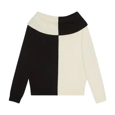 Pre-owned Gucci Chunky Wool Bicolor Sweater 'black/white' | Men's Size S