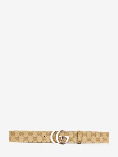 Gucci Cintura Gg Marmont In Beige
