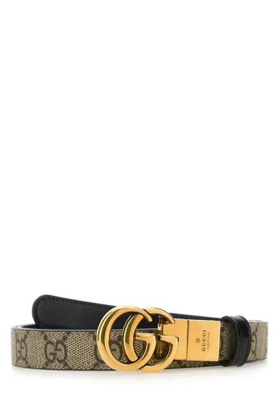 Gucci Gg Supreme Fabric Reversible Belt