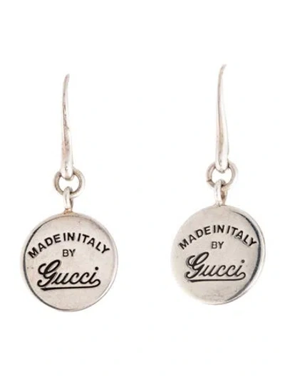Pre-owned Gucci Circle Drop Earrings In Multi