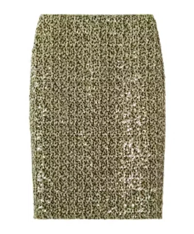 Gucci Circle Skirt In Brown