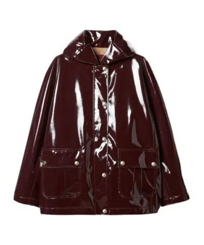 Gucci Cire Fabric Jacket In Brown