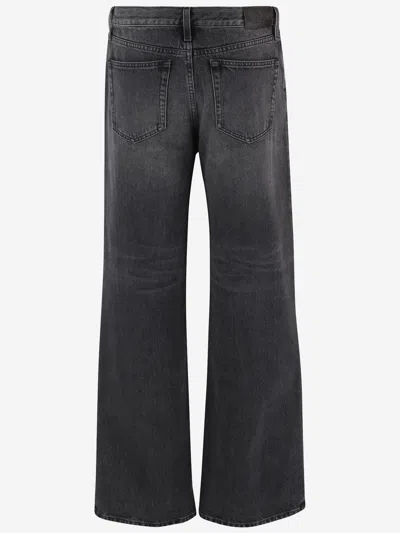 Gucci Clamp Detail Denim Jeans In Black