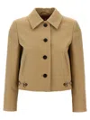 Gucci Cotton Trench With Adjustable Side Tabs