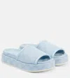 Gucci Gg Thick Sole Slippers In Blue