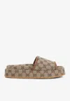Gucci Gg Platform Sandals In Brown