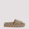 Gucci Gg Platform Sandals In Brown