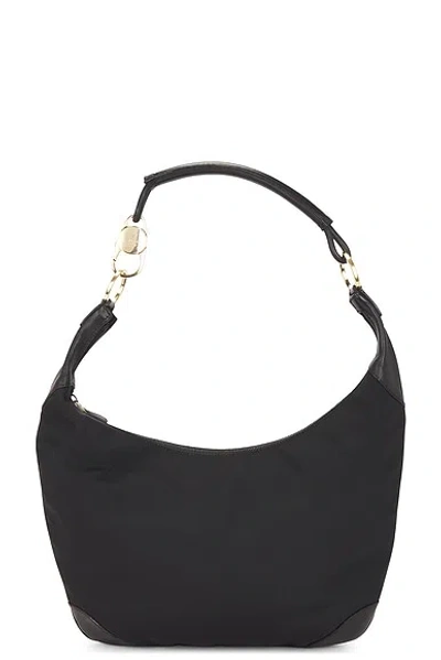 Pre-owned Gucci Clasp Hobo Bag In Black