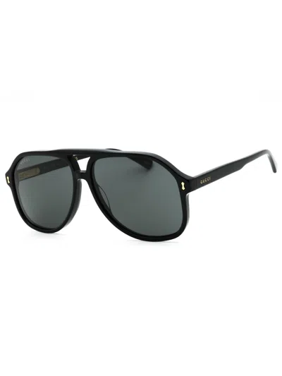 Gucci Classic Acetate Aviator Men's Sunglasses In Neutral