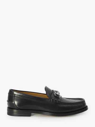 Gucci Classic Leather Loafers With Horsebit In Black