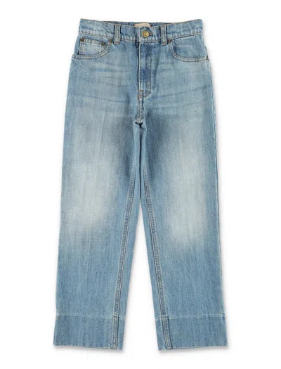Gucci Classic Kids' Denim Jeans In Blue