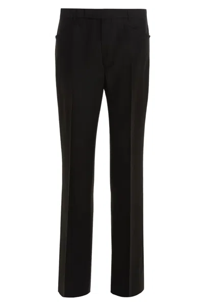 Gucci Straight Leg Trousers With Pockets In Black