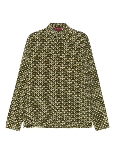 GUCCI CLASSIC SKINNY `HORSEBIT` SHIRT