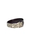 Gucci Classical Printed Double-sided Belt In Black
