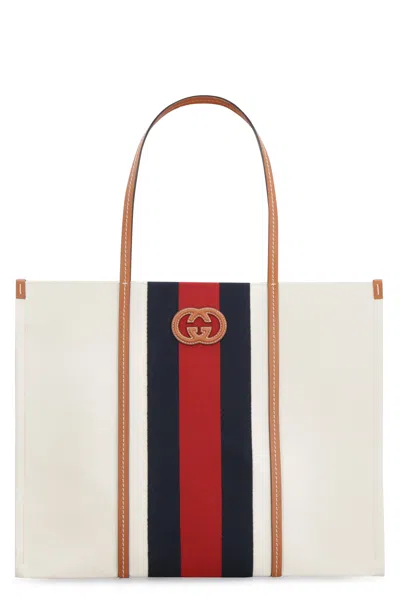 Gucci Classy White Tote Handbag For The Fashion-forward Woman