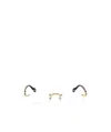 Gucci Clear Frameless Glasses In White