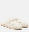 Gucci Cleo Suede Espadrille Mules