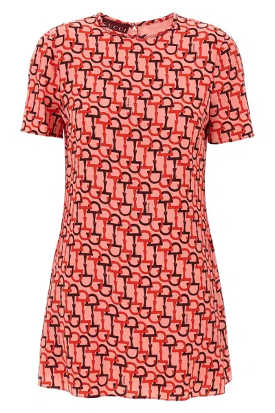 Gucci Women Clip Print Dress In Multicolor