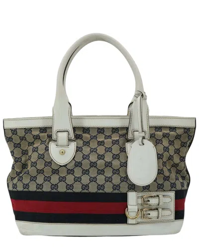 Gucci Cloth Tote Bag Heritage (authentic Pre-loved) In Multi