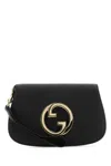 Gucci Leather Blondie Clutch Wrist Strap In Black