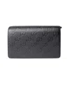 Gucci Clutch Chain Ssima Black In Grey