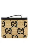 Gucci Clutch  Summer In Rafia Ricamata Donna