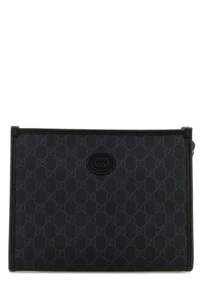 Gucci Man Gg Supreme Fabric Beauty Case In Multicolor