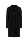 Gucci Wool Batavia Coat With Patch In Black